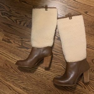 UGG Ava Exposed Sheepskin Boots
